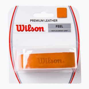 Wilson Premium Leather Grip rudos spalvos teniso raketės apvyniojimas WRZ420100+