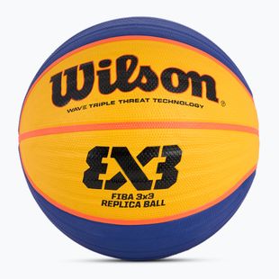 Krepšinio kamuolys Wilson Fiba 3x3 Replica RBR blue/yellow dydis 6