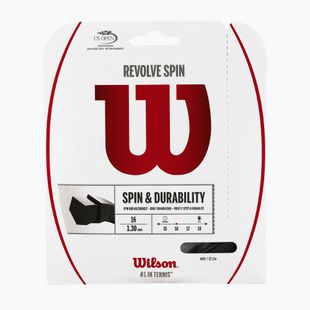 Wilson Revolve Spin 16 teniso stygų rinkinys 12,2 m juodas WRZ957000+