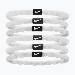Plaukų gumutės Nike Flex Hair Tie 6 vnt. white/black/white