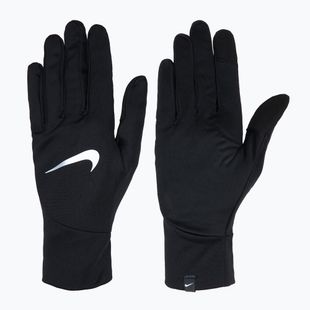 Vyriškos bėgimo pirštinės Nike Pacer Lightweight RG black/black/silver