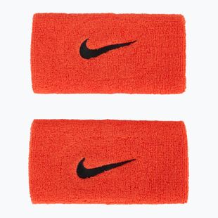 Riešų juostos Nike Swoosh Doublewide Wristbands 2 vnt. bright crimson/cave purple