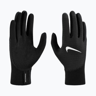 Moteriškos bėgimo pirštinės Nike Therma-Fit Pacer Sphere Midweight RG black/black/silver