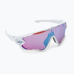 Oakley Jawbreaker poliruoti balti/prizm snow sapphire dviratininkų akiniai 0OO9290