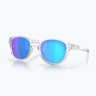 Akiniai nuo saulės Oakley Latch matte clear/prizm sapphire polarized