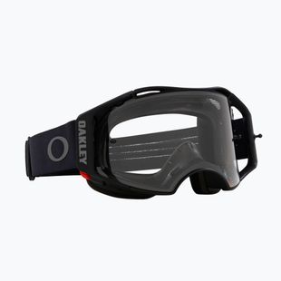 Oakley Airbrake MTB juodos spalvos metaliniai/skaidrūs dviratininko akiniai