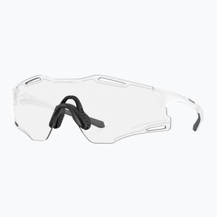 Akiniai nuo saulės Oakley Cybr Zero matte white/clear to black iridium photochromic