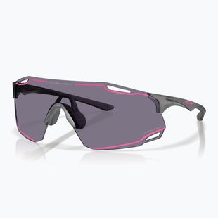 Akiniai nuo saulės Oakley Cybr Dyno matte grey smoke/prizm grey with pink ink