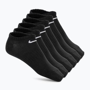 Kojinės Nike Everyday Lightweight No Show 6 poros black/white