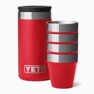 Turistinės taurės YETI Shot 48 ml 4 pcs. rescue red