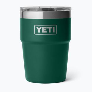 Termosas YETI Rambler Stackable 473 ml black forest green