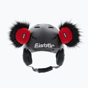 Šalmo ausinės Eisbar Teddy Ears black/red