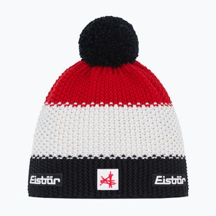 Žieminė kepurė Eisbar Star Pompon SA black/white/ketchup