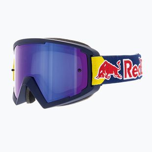 Red Bull SPECT Whip matiniai mėlyni/pilki/mėlyni veidrodiniai/mėlyna blykstė 001 dviratininkų akiniai