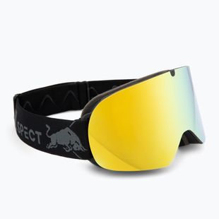 Slidinėjimo akiniai Red Bull SPECT Rush matte black/smoke with yellow mirror