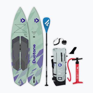 Pripučiamos SUP irklentės rinkinys DUOTONE iSUP Package Blitz Air SLS pale green