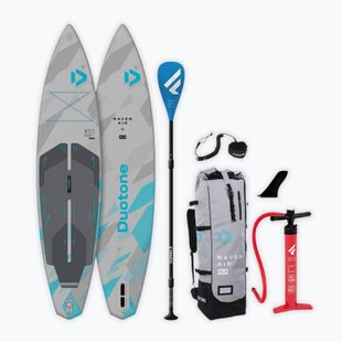 Pripučiamos SUP irklentės rinkinys DUOTONE iSUP Raven Air SLS 12'6 2026 light grey