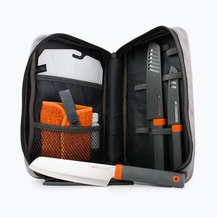 Kempingo peilių rinkinys GSI Outdoors Santoku Knife 7 pcs. grey