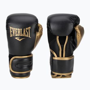 Bokso pirštinės Everlast Powerlock 2 black/gold