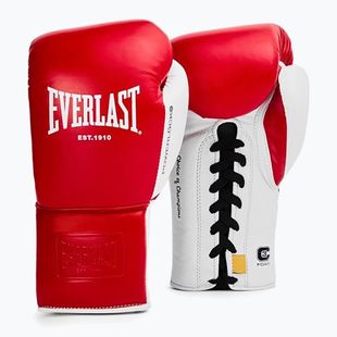 Bokso pirštinės Everlast Powerlock OG Pro Fight red/white