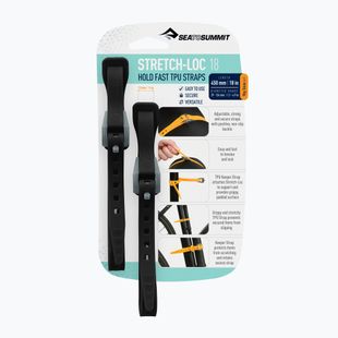 Sea To Summit Stretch Loc dirželiai juodi