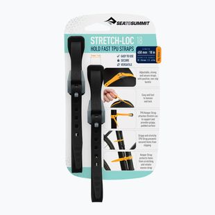 Tvirtinantys diržai Sea to Summit Stretch Loc 18 black