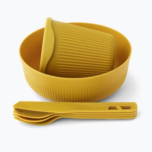 Turistinių indų rinkinys Sea to Summit Passage Dinnerware arrowwood yellow