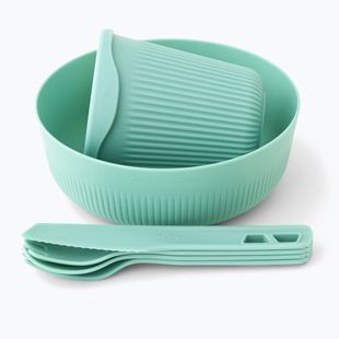 Turistinių indų rinkinys Sea to Summit Passage Dinnerware aqua sea
