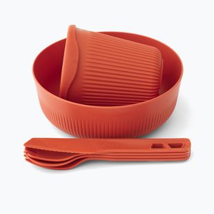Turistinių indų rinkinys Sea to Summit Passage Dinnerware spicy orange