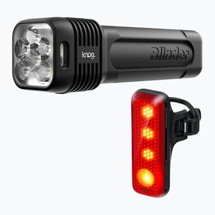 Dviračio žibintų rinkinys Knog Blinder Pro 1300/R150 juodas