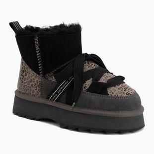 Moteriški sniego batai EMU Australia Blurred Micro Patchwork Leo charcoal