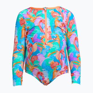 Vaikiškas plaukimo vientisas kostiumas Funkita Sun Cover One Piece birdsville