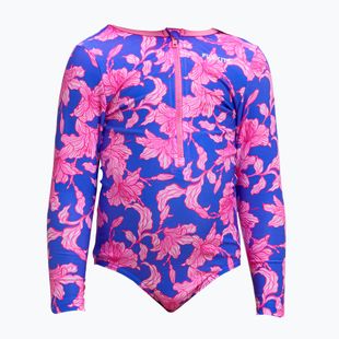 Vaikiškas plaukimo vientisas kostiumas Funkita Sun Cover One Piece perfect petal
