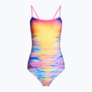Moteriškas vientisas plaukimo kostiumas Funkita Single Strap One Piece darkinjung sunset