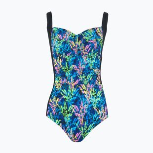 Moteriškas vientisas plaukimo kostiumas Funkita Ruched One Piece midnight meadow