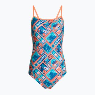 Moteriškas vientisas plaukimo kostiumas Funkita Single Strap One Piece tiki tango