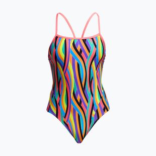 Moteriškas vientisas plaukimo kostiumas Funkita Single Strap One Piece curl curl
