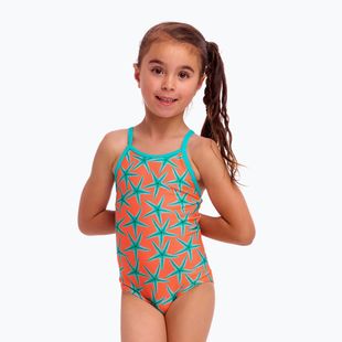 Vaikiškas vientisas maudymosi kostiumėlis Funkita Printed One Piece stars below