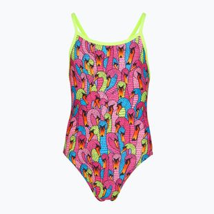 Vaikiškas vientisas maudymosi kostiumėlis Funkita Single Strap One Piece Swan City