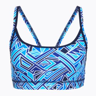 Maudymosi kostiumėlio viršus Funkita Sports Top blue bits