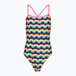 Moteriškas vientisas maudymosi kostiumėlis Funkita Strapped In One piece rainbowie