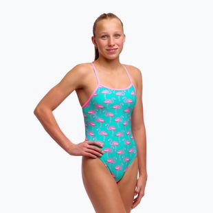 Moteriškas vientisas maudymosi kostiumėlis  Funkita Single Strap One piece go flamingo!