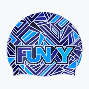 Plaukimo kepuraitė Funky Silicone blue bits