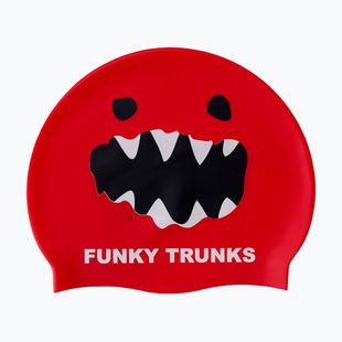 Plaukimo kepuraitė Funky Trunks Silicone red monster