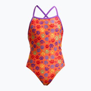 Vaikiškas vientisas maudymosi kostiumėlis Funkita Strapped In One Piece paw paw