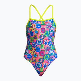 Moteriškas vientisas maudymosi kostiumėlis Funkita Tie Me Tight One Piece zesty besty