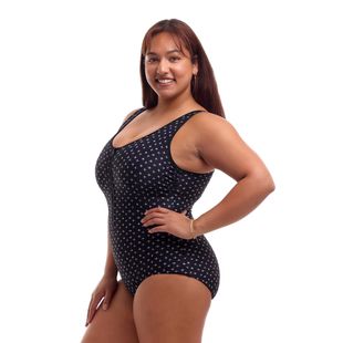 Moteriškas vientisas maudymosi kostiumėlis Funkita Zip Front One Piece be positive