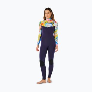 Moteriškas plaukimo kostiumas Rip Curl Dawn Patrol Pro 3/2 mm Chest Zip multicolor