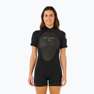 Moteriškas plaukimo kostiumas Rip Curl Omega 2/2 mm Back Zip Springsuit black
