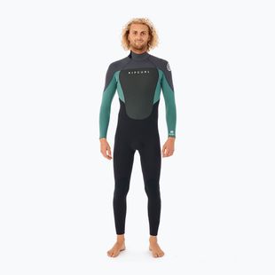 Vyriškos Rip Curl Omega B/Zip M 4/3 mm GB 8088 black/green plaukimo putos 138MFS